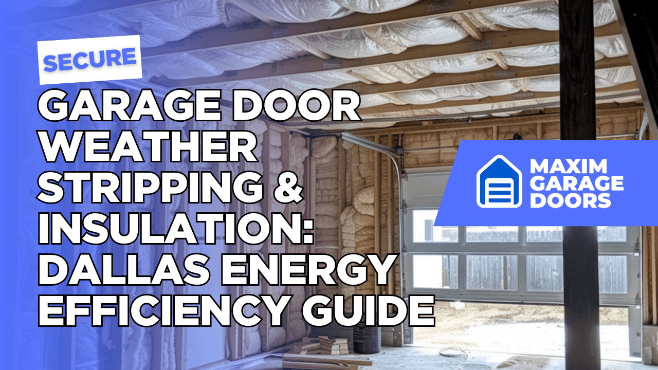 Garage Door Weather Stripping & Insulation: Dallas Energy Efficiency Guide