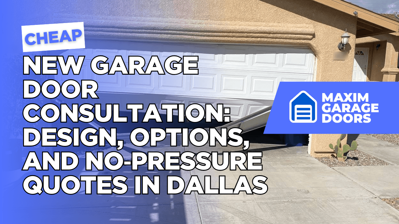 New Garage Door Consultation: Design, Options, and No‑Pressure Quotes in Dallas