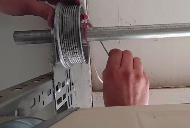 Garage door repair process