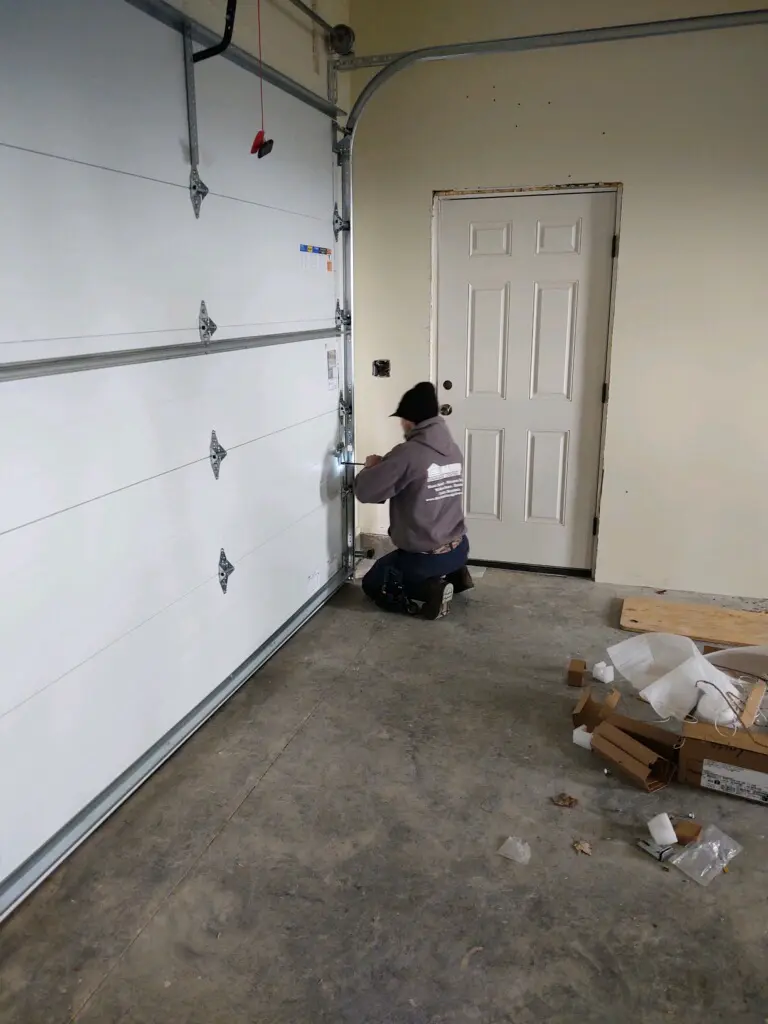 Garage door repair process