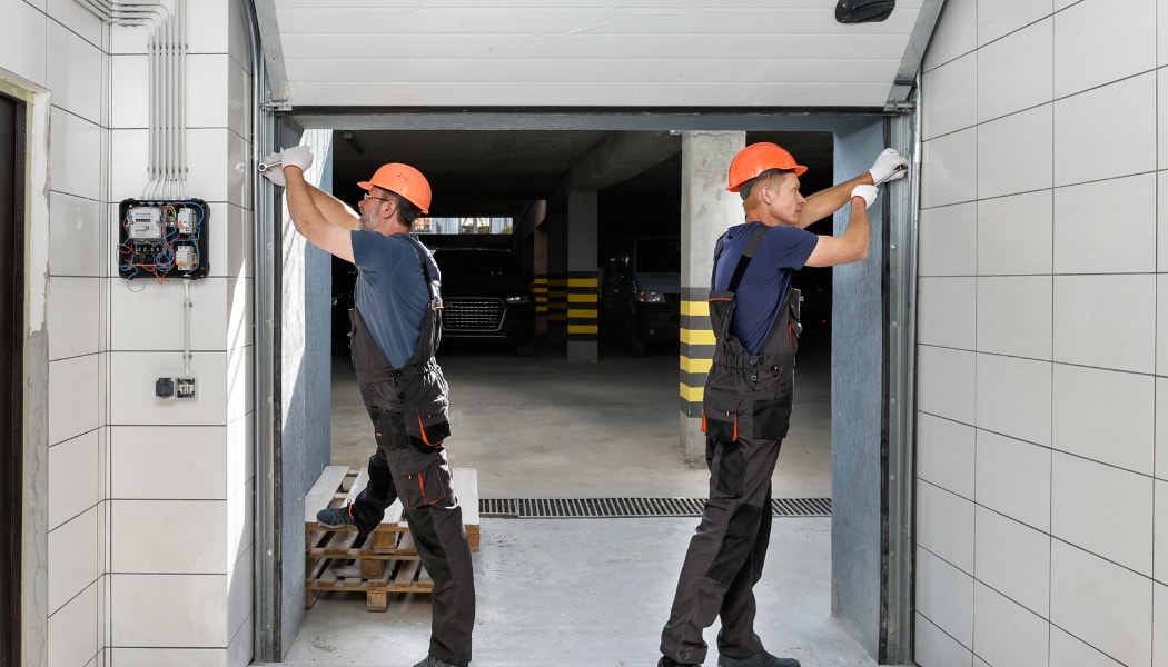New garage door installation process