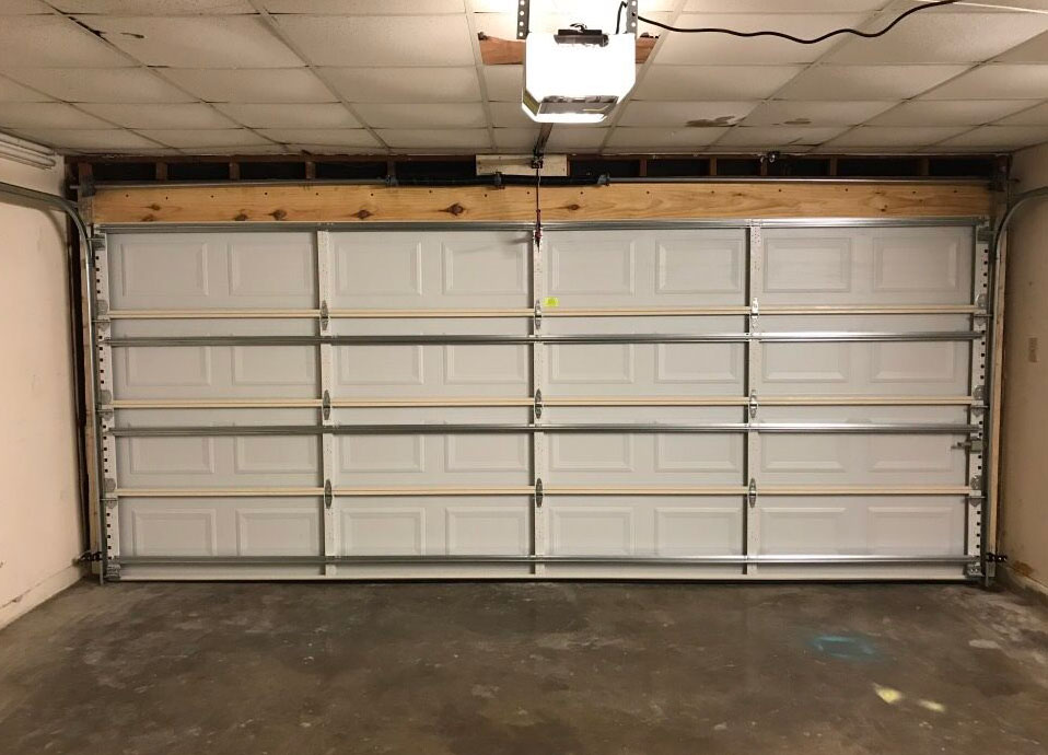 New garage door installation process